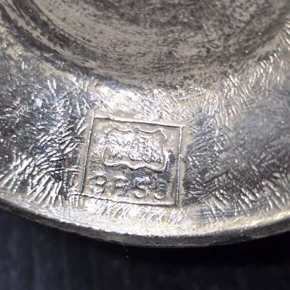 Pair Of Antique Silver Salt Cellars Cobalt Blue Glass Liners & Spoons HS246 - Picture 9 of 10